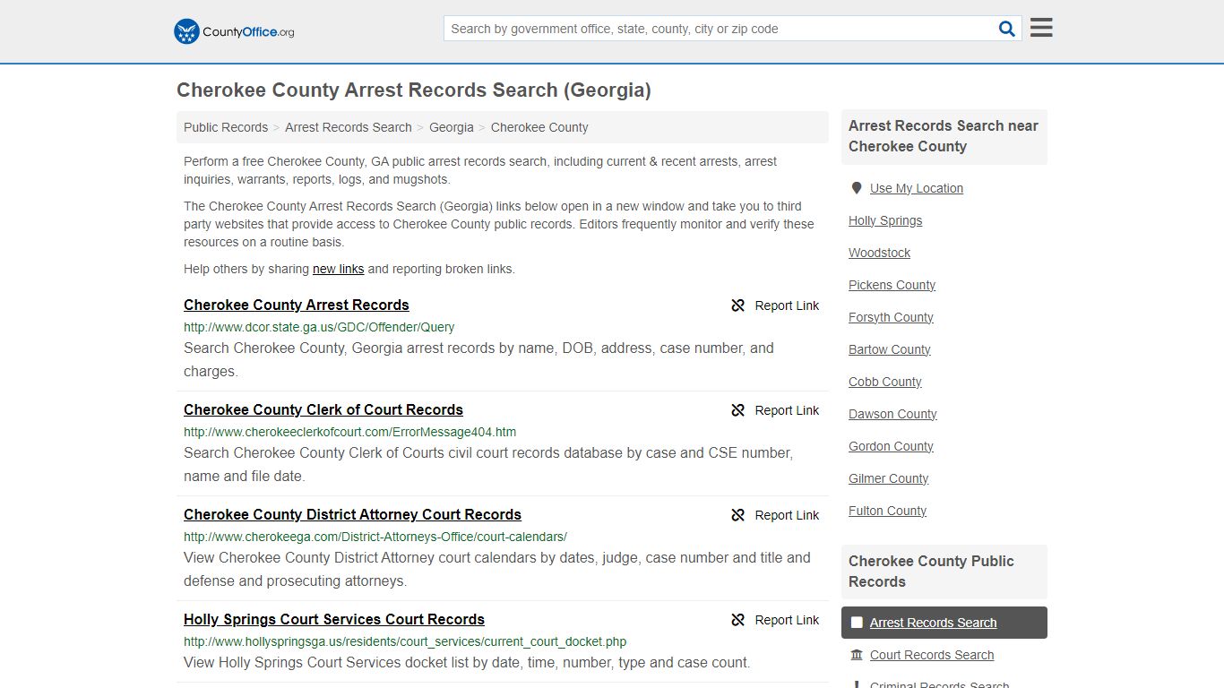 Arrest Records Search - Cherokee County, GA (Arrests & Mugshots)